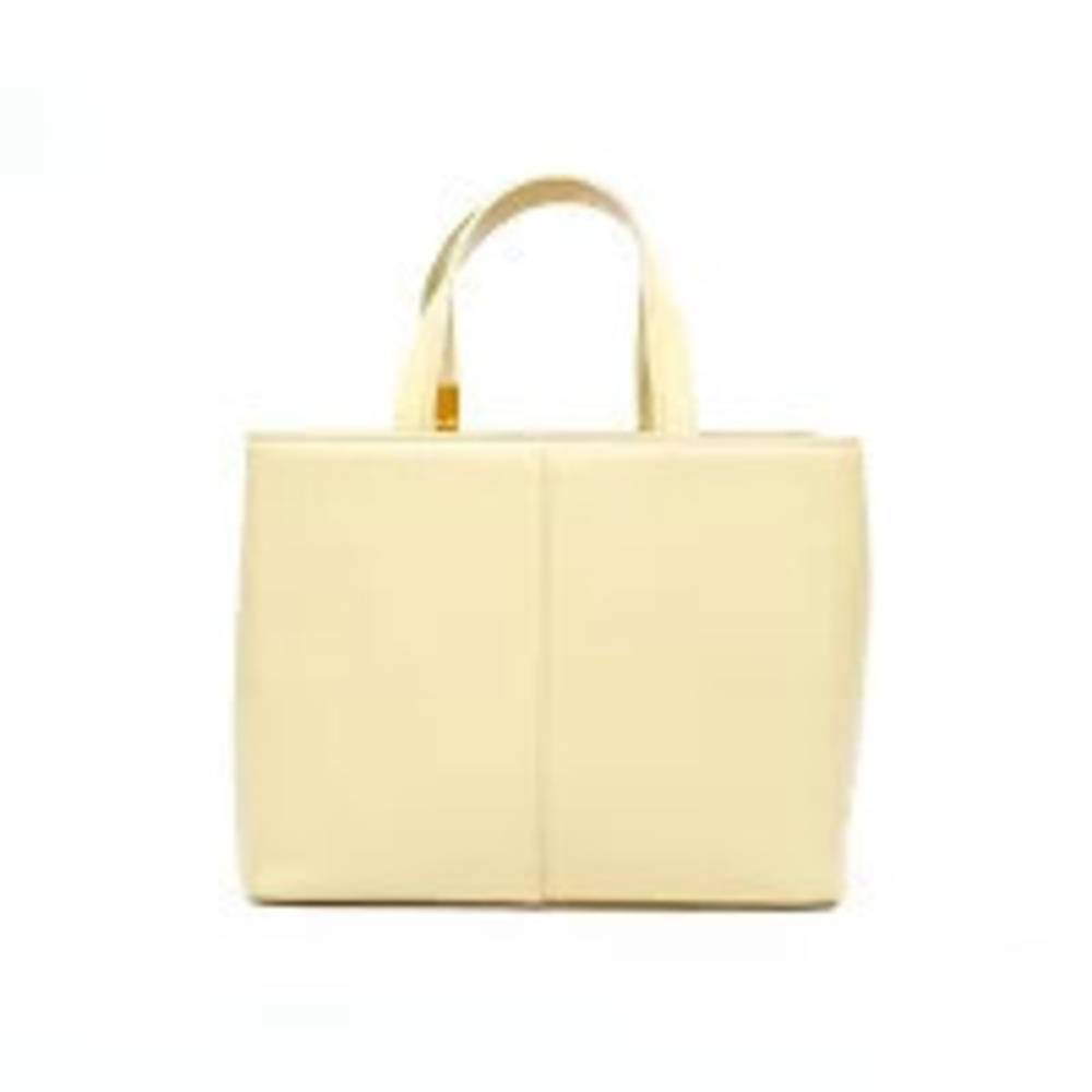 Burberry leather yellow handbag